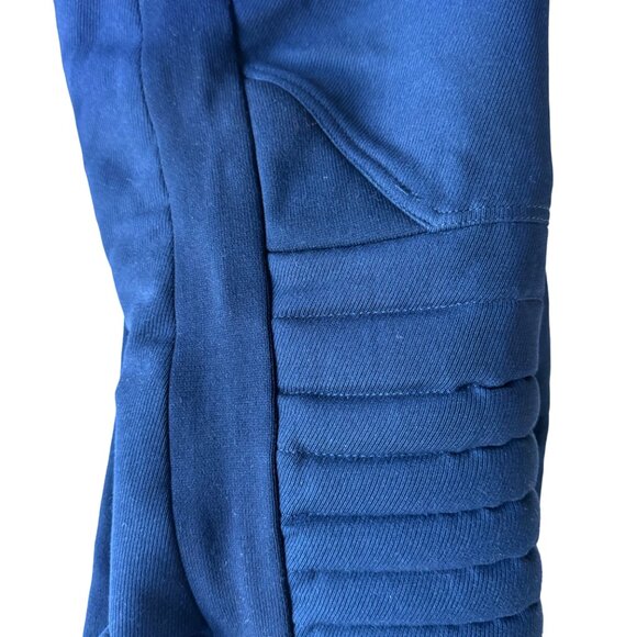 Obermeyer Men Ski Bib Pants Overalls 34 RL Wool Blend Padded Knees Navy Vtg - Picture 9 of 16